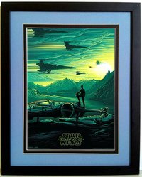 Star Wars  Poster The Force Awakens Imax Poe Dameron Finest Quality Framing
