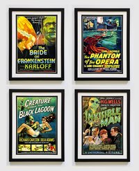 Classic Universal Monsters Movie Posters set 2