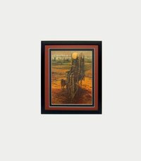 Framed Beksinski Art Poster Wolf Walker 2