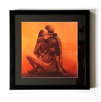 Beksinski Art Print Lovers Black
