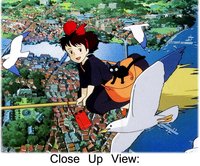 Kikis Delivery Service Anime Poster Framed