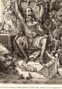 Don Quixote Framed Print Art by Dore