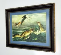 Dinosaurs Marine Reptiles Framed Print