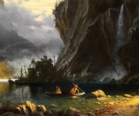 Albert Bierstadt Rocky Mountains  framed  Print Finest Quality