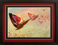 Albert Bierstadt Butterflies Framed Print Finest Quality