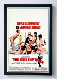 James Bond You Only Live Twice Custom Framed Movie Poster