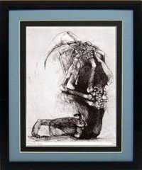 Beksinski Surreal Art Poster "Morph" Framed Print