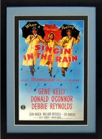 Singing In The Rain Movie Poster Framed Many Color Options
