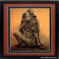 RARE Large Framed Beksinski Master Set of  Surreal Art Poster Lovers