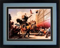 Art By Thomas Hart Benton Framed Print 20x15 Inches