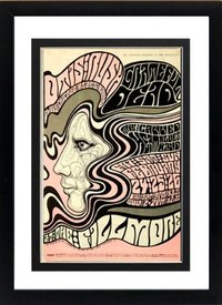 The Grateful Dead 1960's Art Nouveau Framed & Mated Concert Poster Highest Quality