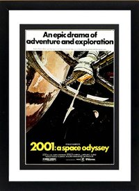 2001 Space Odyssey Space Station Framed Movie Poster Print 15x20