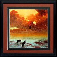 RARE Large Framed Beksinski Master Set of  Surreal Art Poster Lovers