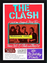 The Clash Poster A+ Quality Framed
