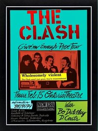 The Clash Pop Art Poster A+ Quality Framed