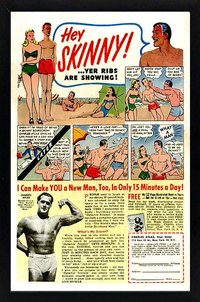 Muscle Beach Atlas Advertisment Vintage Style Framed Poster