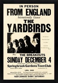 The Yardbirds Band Concert Poster Framed Highest Quality