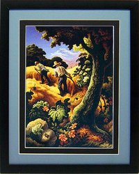 Thomas Hart Benton July Hay Art Print Custom Framed A+ Quality