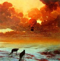 LARGE Framed Beksinski Art Poster Nevermore 22x22 inches