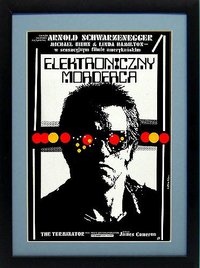 Terminator Poster Polish Version Custom Framed Print A+ Quality