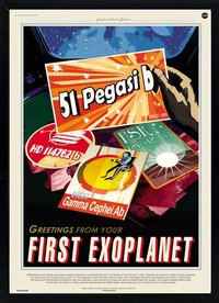 The First Exo Planet NASA Graphic Inspirational Travel Poster