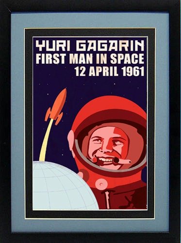 Gagarin First Man in Space Poster Highest Quality
