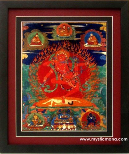 Bhuddhist Art Poster Tibet Kurukulla Print Framed Finest Quality