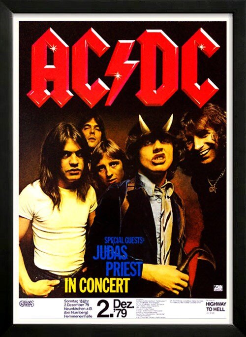 AC DC Concert Poster Highest Quality Framing