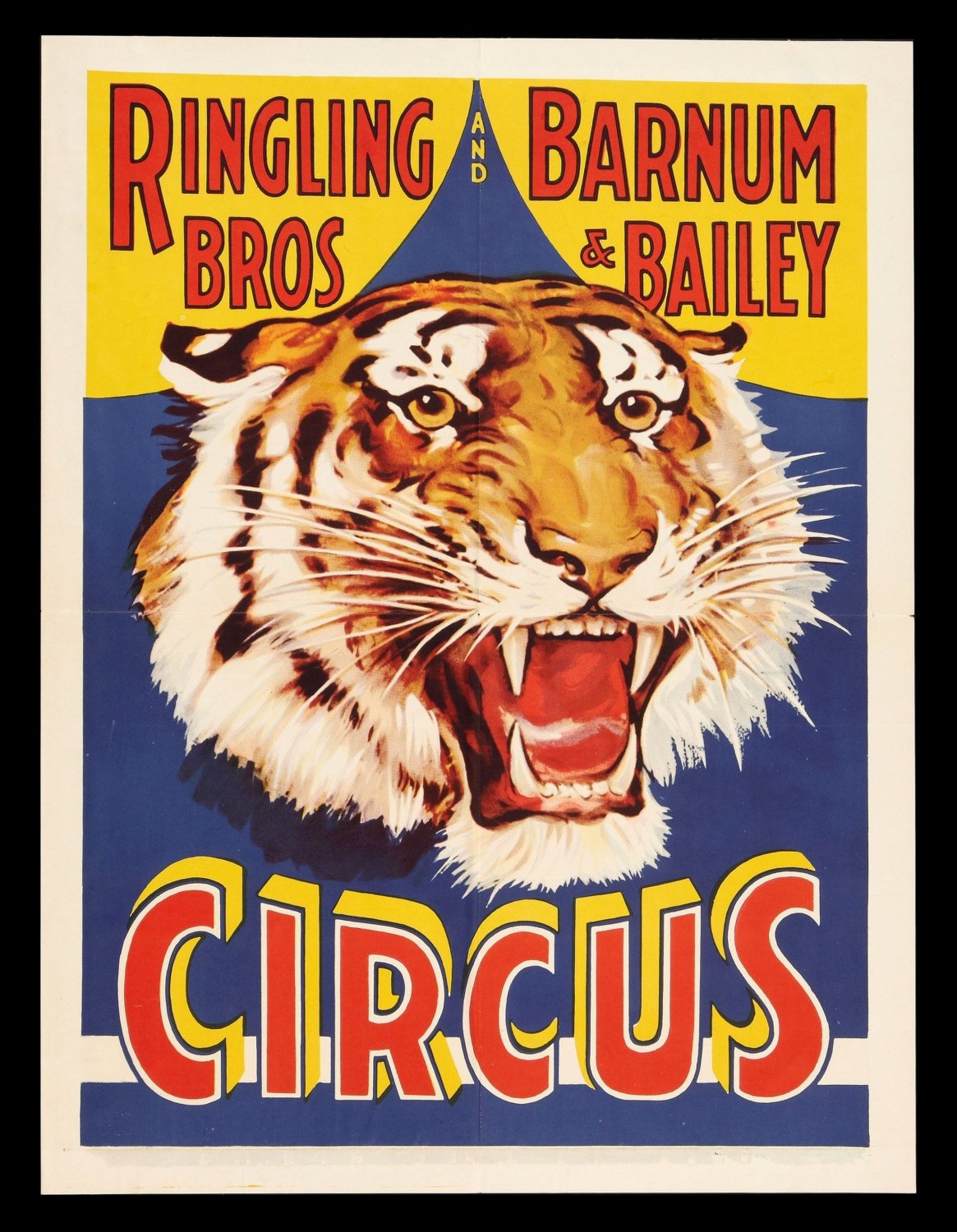 Ringling Bros. Barnum Bailey Circus Vintage Style Poster High Quality Framing