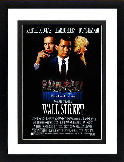 Wall Street Movie Poster Framed Many Sizes available