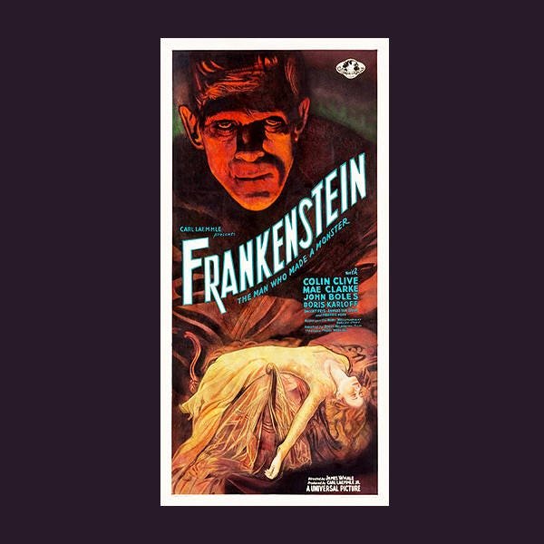 Frankenstein Movie Poster 1931 Finest Quality Many Sizes Available