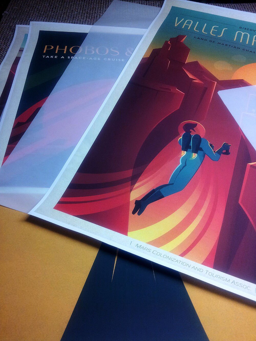 Mars Spacex Poster Set  Many Sizes Available