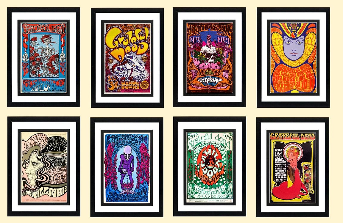 Grateful Dead Poster Collection Highest Quality Framing & Prints