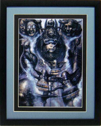 H.R. Giger Illuminatus Framed Poster Print Custom Framed Many Sizes