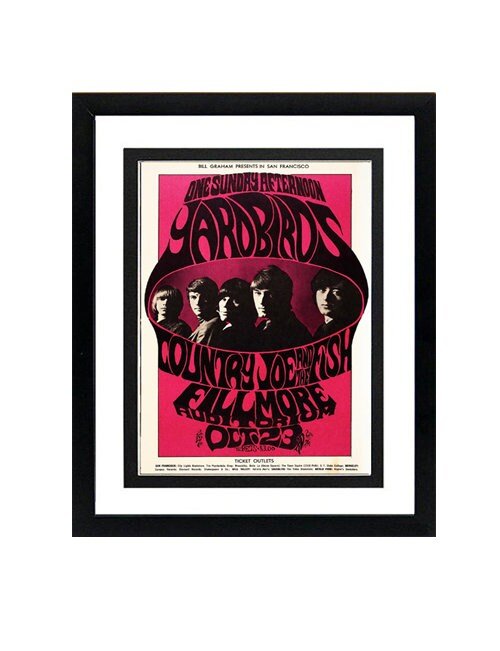 Yardbirds Poster Framed Highest Quality Framed & Mated