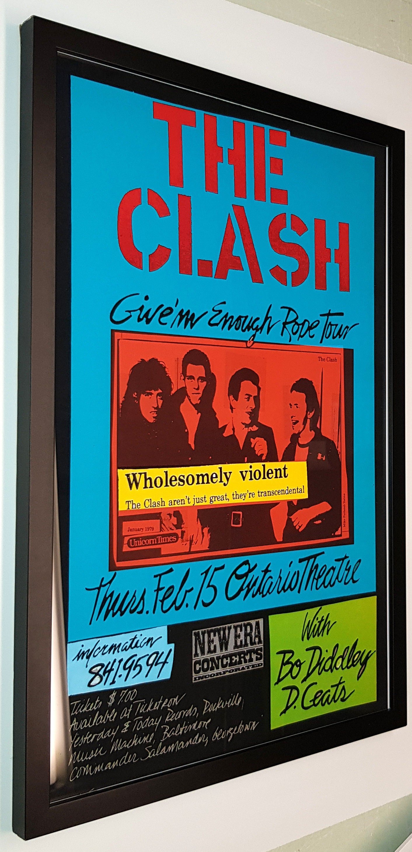 The Clash Pop Art Poster A+ Quality Framed