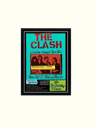The Clash Pop Art Poster A+ Quality Framed