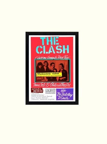 The Clash Poster A+ Quality Framed