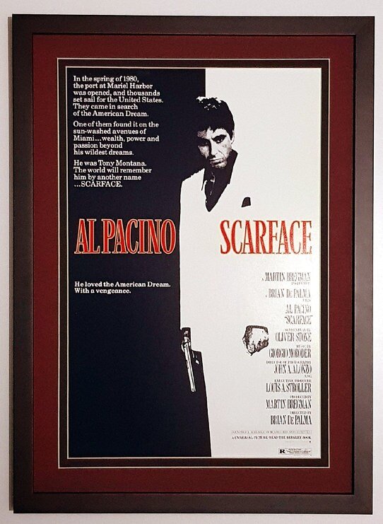 Scarface Movie Poster Framed Many Sizes available
