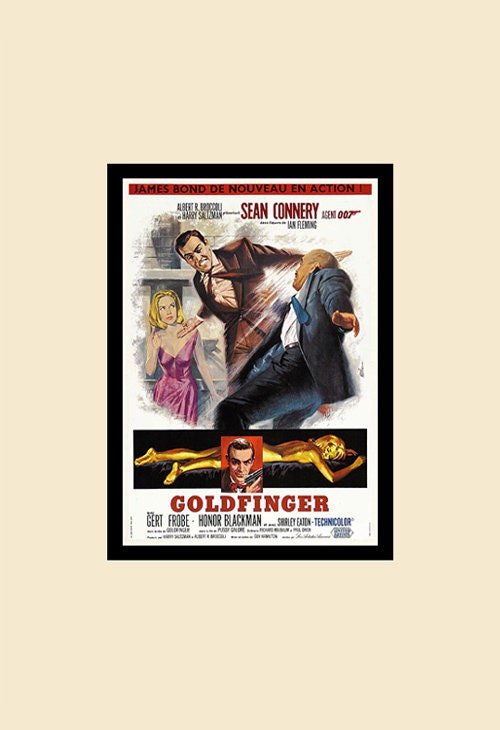 James Bond Goldfinger Poster Finest Framing