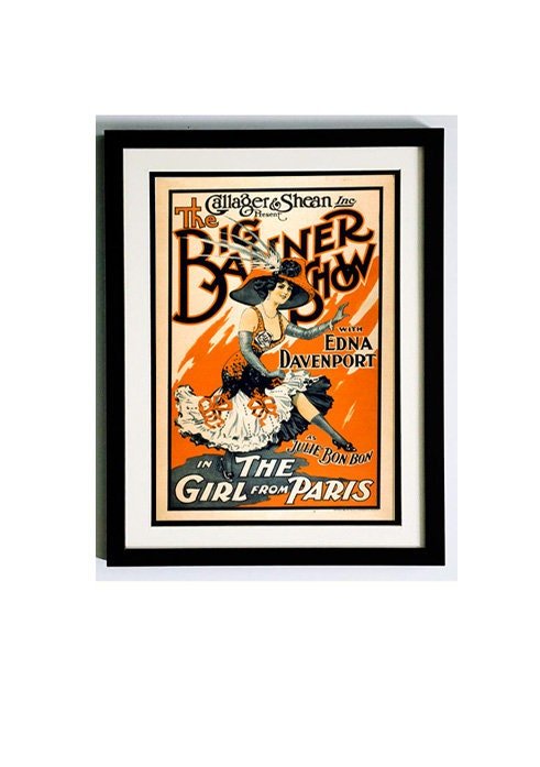 Poster Girl From Paris Framed