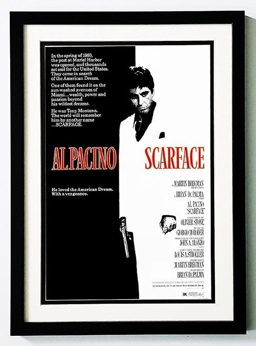 Scarface Movie Poster Framed Many Sizes available