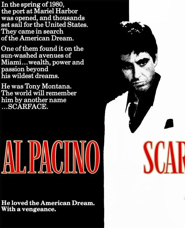 Scarface Movie Poster Framed Many Sizes available