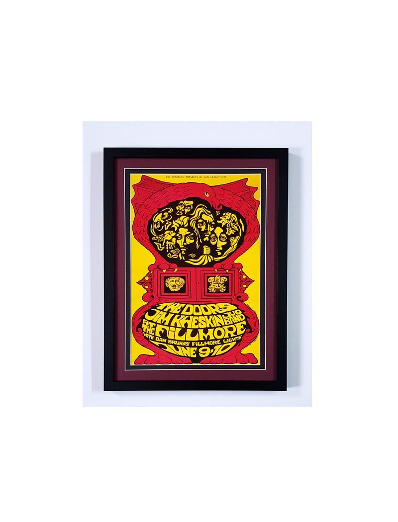 The Doors Jim Morrison Concert Poster Custom Framed Highest Quality