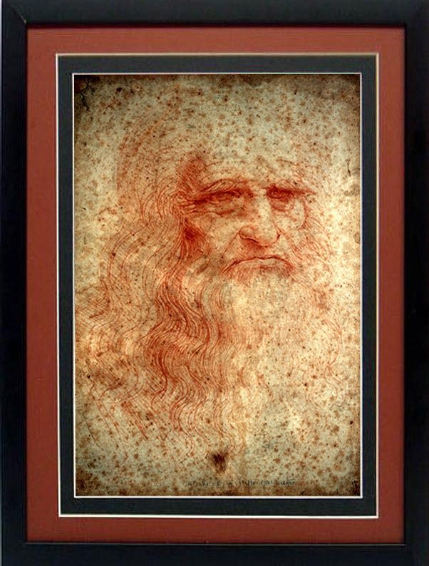 Leonardo Self Portrait Framed Poster