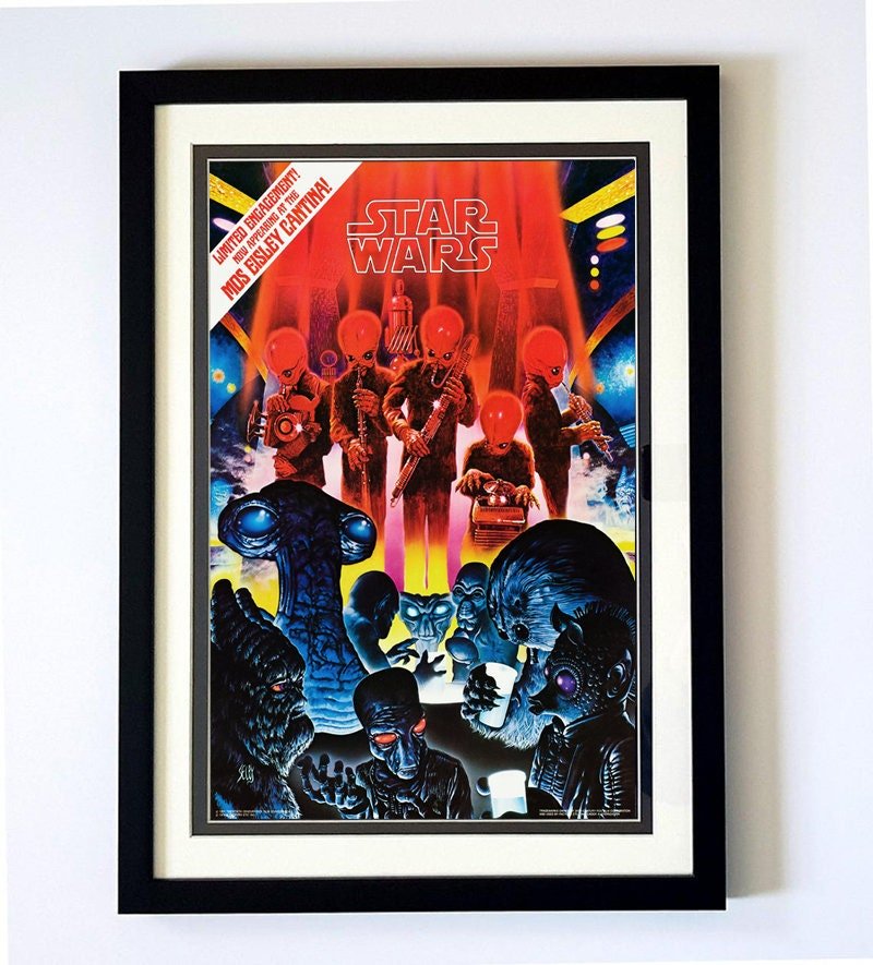 Star Wars Cantina Poster Framed Finest Quality