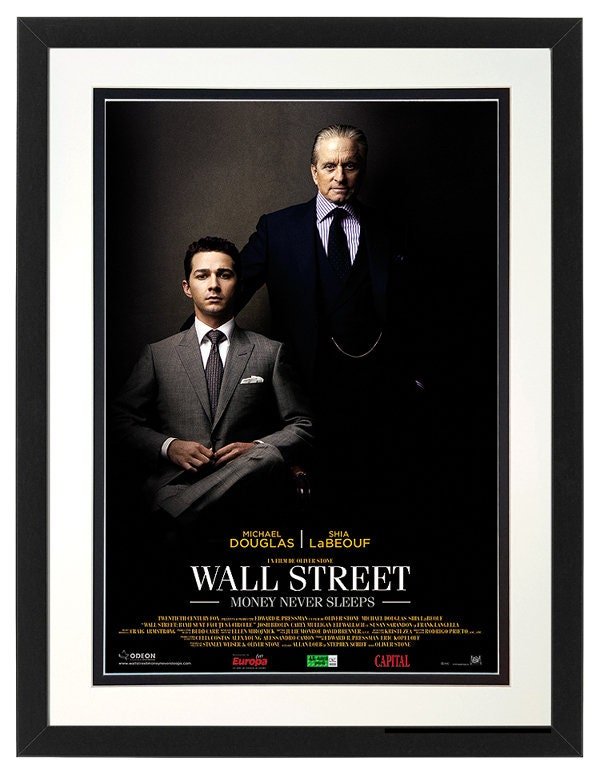 Wall Street Money Never Sleeps Poster Framed Many Sizes available