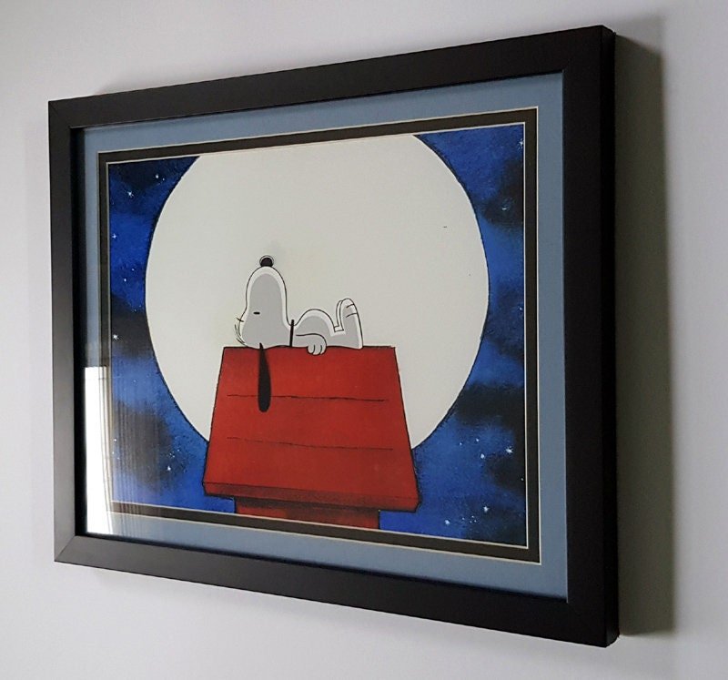 Snoopy The Dreamer Poster Framed