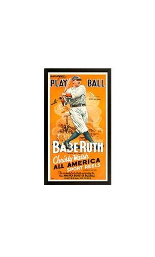 Yankees Babe Ruth Movie Framed Poster