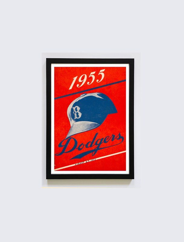 Dodgers 1955 Poster Framed